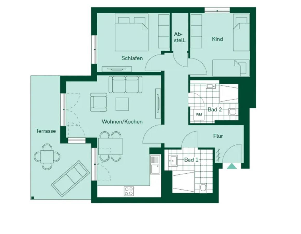 Terrassenwohnung "Gartenblick" - Haffresidenz Garz  Buitenkant foto